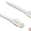 81023 RJ45 Flat Patch Cable Cat.8.1 U/FTP up to 40 Gbps 0.25 m white