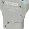 Circuit breaker, thermal-magnetic, 1 pole, 0.5 A, 50 V (DC), faston plug, IP30, 2800835