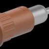 4 mm socket, round plug connection, mounting Ø 8.2 mm, brown, 64.3011-27