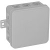 Puszka natynkowa pusta 12 wlotów VIPLAST V7 klik SZARA IP54 100x100x41mm 037-03