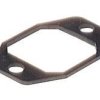 G30E-2, uszczelka płaska do złączy z flanszą, grubość 0,8 mm, czarna, Hirschmann, 733415002