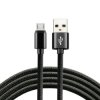 Kabel przewód pleciony USB - micro USB everActive CBB-0.3MB 30cm z obsługą szybkiego ładowania do 2,4A czarny