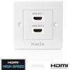 PI105 HDMI socket - 2 port - PureInstall series