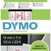 Taśma do nadruku D1 DYMO S0720550, 12 mm x 7 m, Kolor taśmy: biały / Kolor nadruku: czerwony DYMO S0720550, 12 mm x 7 m,