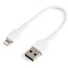 StarTech.com RUSBLTMM15CMW 6 inch (15cm) Durable White USB-A to Lightning Cable