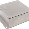 Aluminum die cast enclosure, (L x W x H) 125 x 125 x 57 mm, natural, IP65, 1590WKKF