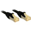 LINDY 47308 RJ45 Network cable CAT 6a Black 1.50m