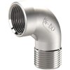 Angle piece, L 45 mm, 20 bar, stainless steel, for pipe systems, 112682