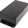 ABS enclosure, (L x W x H) 191 x 110 x 61 mm, black (RAL 9005), IP54, 1591EF2BK