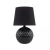 Lampka nocna SANTANA BLACK z czarnym kloszem z tkaniny na E27 16047 TK Lighting