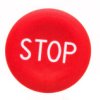 Wkładka Przycisku 22Mm Płaska Czerwona Z Symbolem Stop Zba434