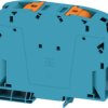 Through terminal block, push-in connection, 150 mm², 309 A, 8 kV, blue, 2728710000