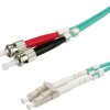 Roline 21.15.8720 światłowodowe do światłowodów kabel 0.50 m turkusowy [1x złącze męskie LC - 1x złącze męskie ST] 50/12