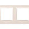 Simon 10 Ramka podwójna kremowa CR2/41