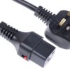 Przewód zasilania złącze A: IEC C19, złącze B: Wtyk brytyjski typu G 2m 16 A 250 V