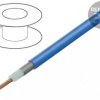 Przewód: koncentryczny RG58 1x0,5mm2 linka Cu PVC niebieski, cena za 1m, 60.7500-23