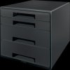 53720095 Drawer storage cabinet, Recycle Cube, black