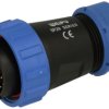Wtyk; SP2910/P35II-1N; 35 torów; proste; lutowany; 0,75mm2; 13-16mm; SP29; na przewód; 30mm; skręcane; nylon66; niebiesko-czarny