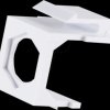 BS08-10122 Keystone empty adapter, hexagonal, white, 10 pieces