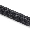 Polyester braided sleeve, inner Ø 15 mm, range 5-21 mm, black, halogen free, -50 to 150 °C, 170-80150