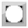 Vestra Ramka Pojedyncza Szkło Ip20 Srebrny 3871-63