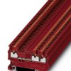 Through terminal block, push-in connection, 0.14-1.5 mm², 3 pole, 17.5 A, 6 kV, red, 3208156