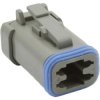 Plug housing, for rectangular miniature plug, PX0105S04GY