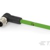 Cat5e Kabel Ethernet TAD14245101-020 długość 2 m TE Connectivity Zielony Poliuretan, średnica 6.65 mm OD Ekranowane