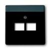 Płytka czołowa, RJ45, Czarny