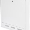 Wall enclosure, 2 U, swing out, flush mounting, (H x W x D) 778 x 628 x 127 mm, sheet steel, light gray, DN-19 WM-FLSH-127