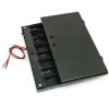 8x AA Battery Holder with Cover and Switch