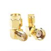 Adapter SMA M-RP /SMA F-RP kątowe