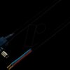 072055 DC cable, 2 x 0.50mm², angled plug 2.5 mm