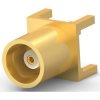 MCX panel socket 50 Ω, solder connection, straight, 829558-4