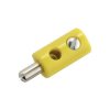 Kahlert Licht Mini Jack Plug 2.6mm Straight Yellow 1 piece Cross-Hole