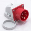 Wtyczka odbiornikowa z zatyczką 32A 5P 400V czerwona IP44 525-6t