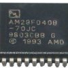 Pamięć FLASH 29F040 AMD PLCC32 (SMD) 120ns, –40°C do +85°C