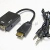 Konwerter adapter WT HDMI do GN VGA+ Audio czarny