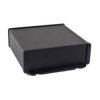Shielded Extruded Aluminum Flanged Enclosure - 6.3x2.35x6.51 Black