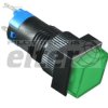 Przeł. przycisk. kwadr. ON-ON 3A podśw. 12V Ziel.