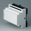 PPO/PC DIN rail enclosure, (L x W x H) 82.4 x 99.2 x 86 mm, light gray/black, B6504111