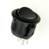 Przełącznik; klawiszowy (kołyskowy); R13112L02BBR0L3; ON-OFF; 1 tor; czarny; podświetlenie LED 12V; czerwony; bistabilny; konekt