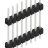 Pin header, 8 pole, pitch 2.54 mm, straight, black, 10056663