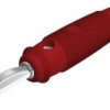 BANAN-WHIR2-R Wtyk bananowy zakręcany - maks. przekrój kabla: 1.5mm2, do 60VDC, czerwony, Hirschmann