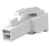 Plug housing, 1 pole, pitch 3.96 mm, straight, natural, 176270-1