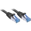 LINDY 47414 RJ45 Network cable CAT 6A S/FTP Black 2m