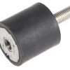 Podstawka antywibracyjna M8 średnica 30mm wysokość całkowita 30mm Cylinder męski-żeński