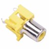 Yellow RCA Vertical PCB Phono Socket