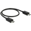 Delock 83570 USB 2.0 Micro-B to Micro-B OTG Cable 0.3m Black