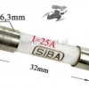 25A bezpiecznik ceramiczny szybki 6,3x32mm 500V